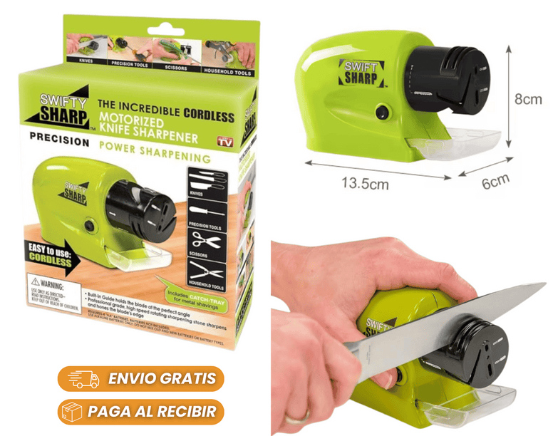 Afilador Cuchillos Eléctrico - Verde