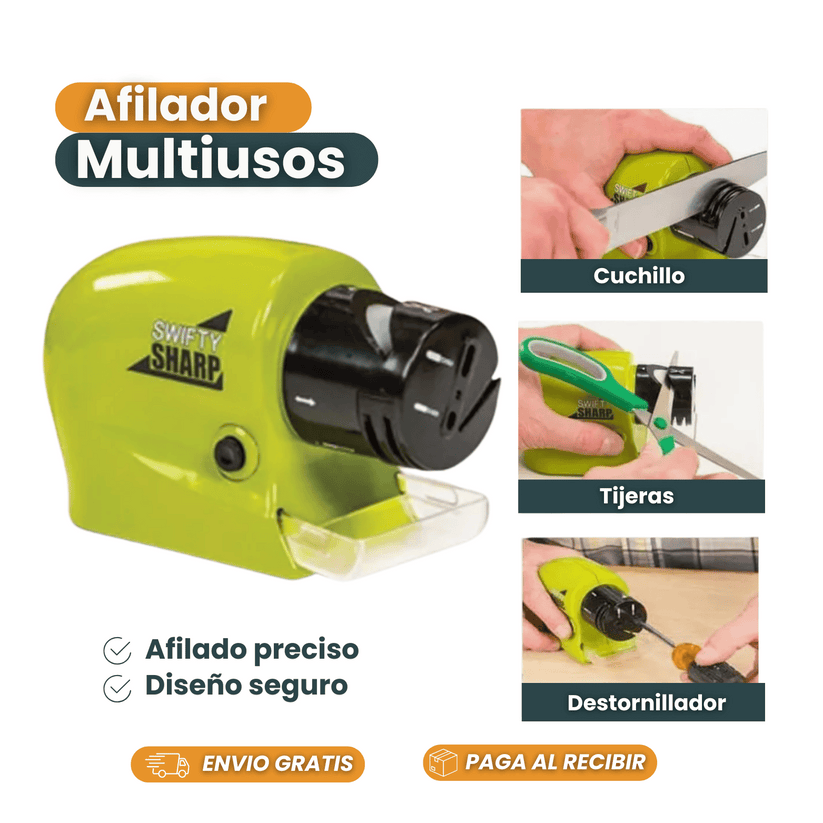 Afilador Cuchillos Eléctrico - Verde
