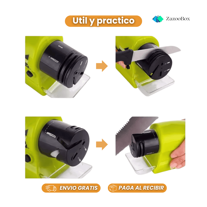 Afilador Cuchillos Eléctrico - Verde